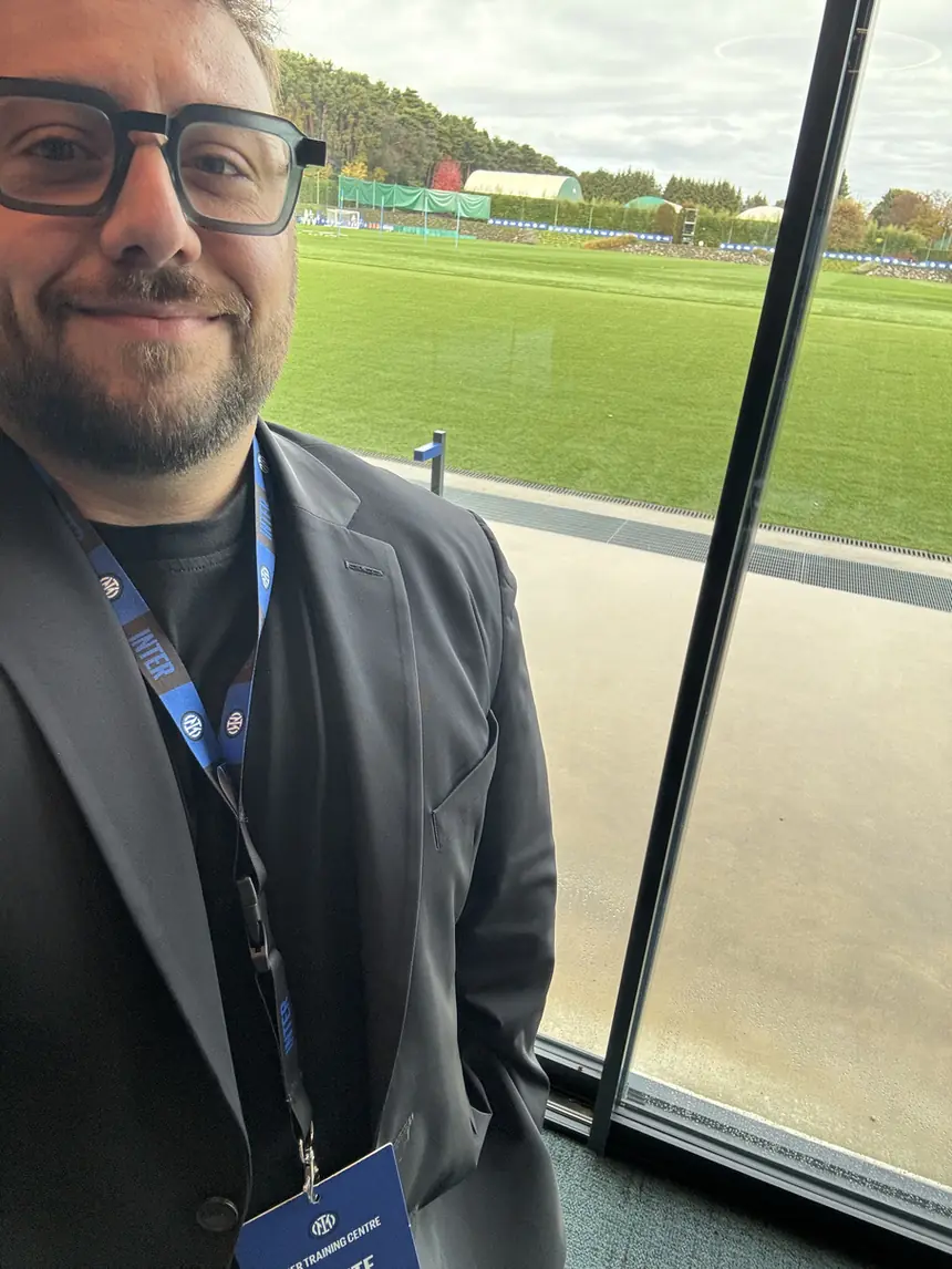 Filippo Narcisi at the Inter training centre